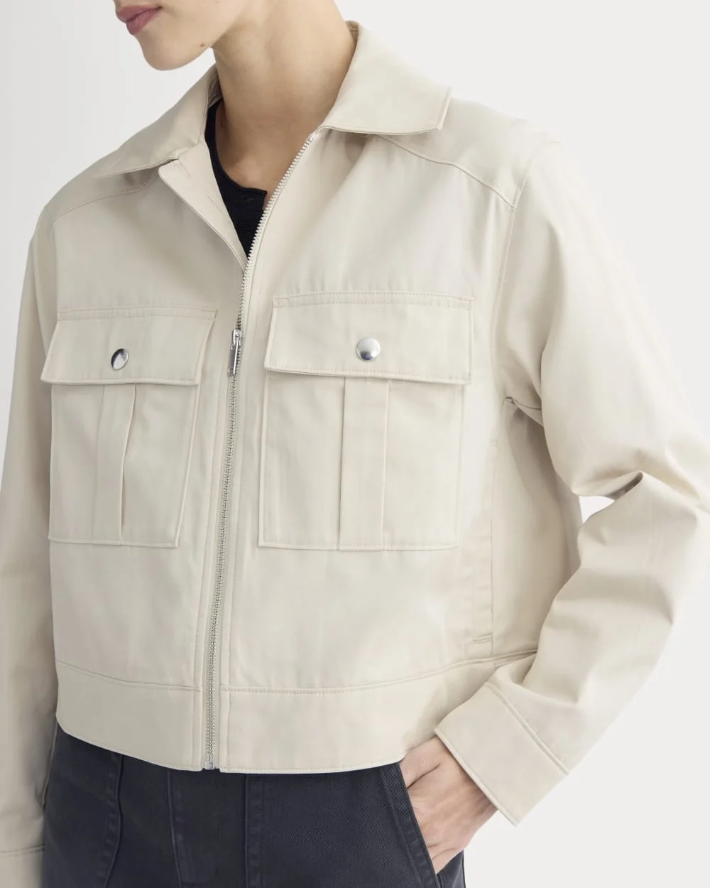 The Cropped Utility Jacket | Peyote (3)