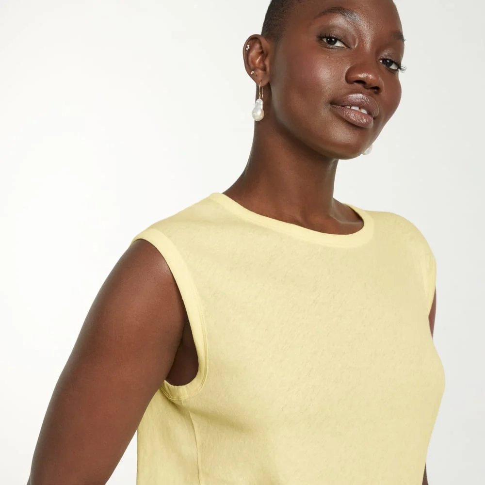 The Air Muscle Tank  | Pastel Yellow (4)