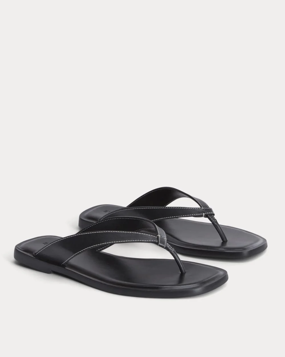 The Leather Flip Flop |  Black (7)