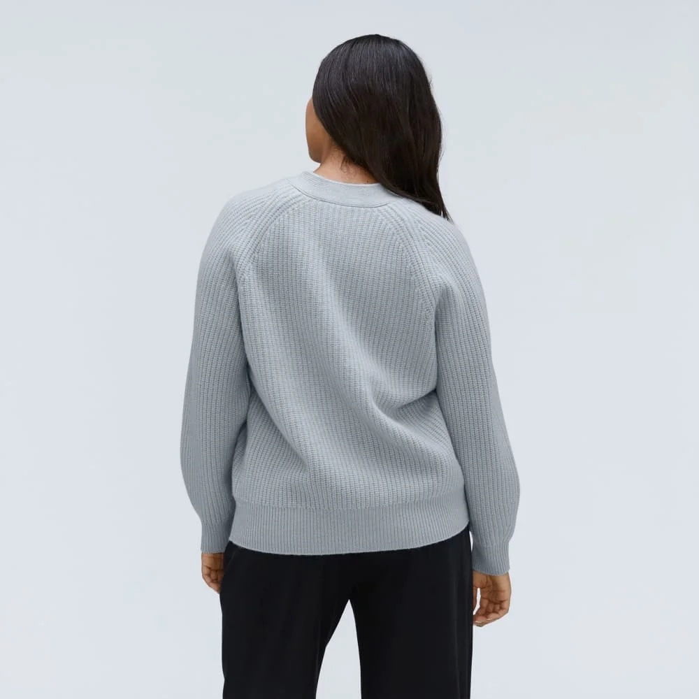 The Felted Merino Cardigan | Sky (2)