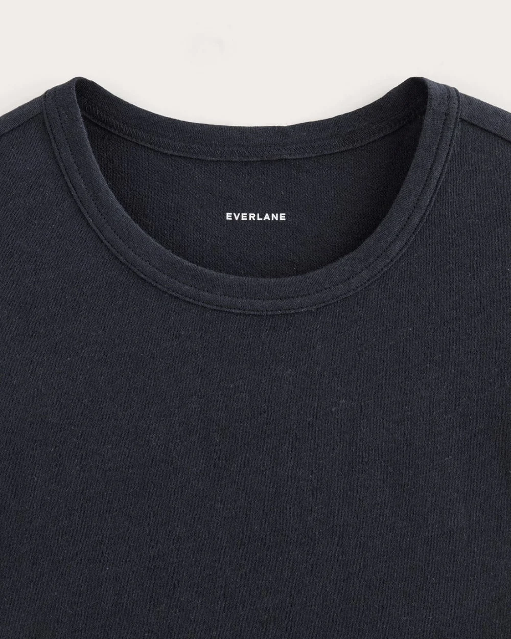 The Cotton Linen Tee | Navy (4)