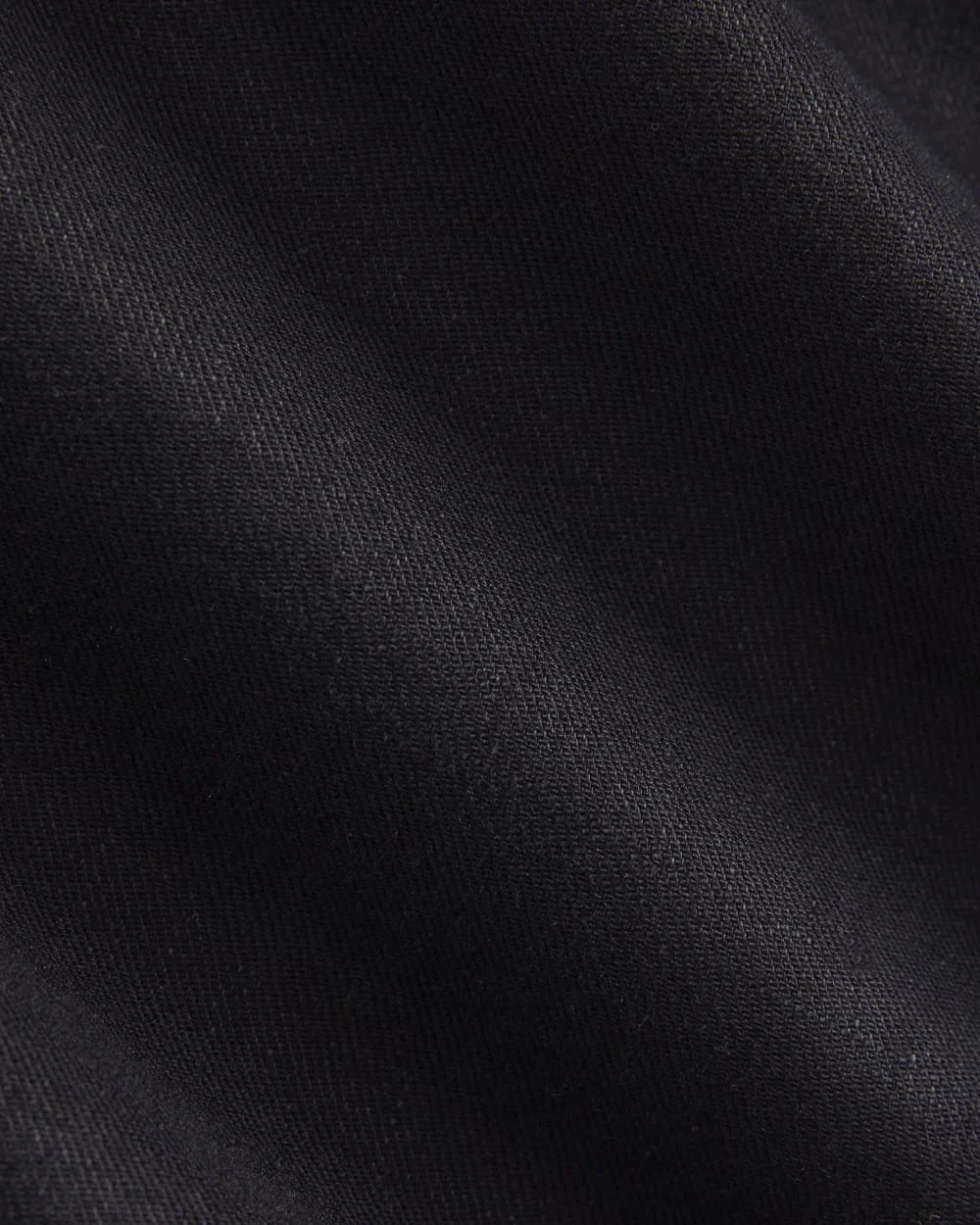 Wide-Leg Belted Pant in Stretch Linen | Black | Regular (6)