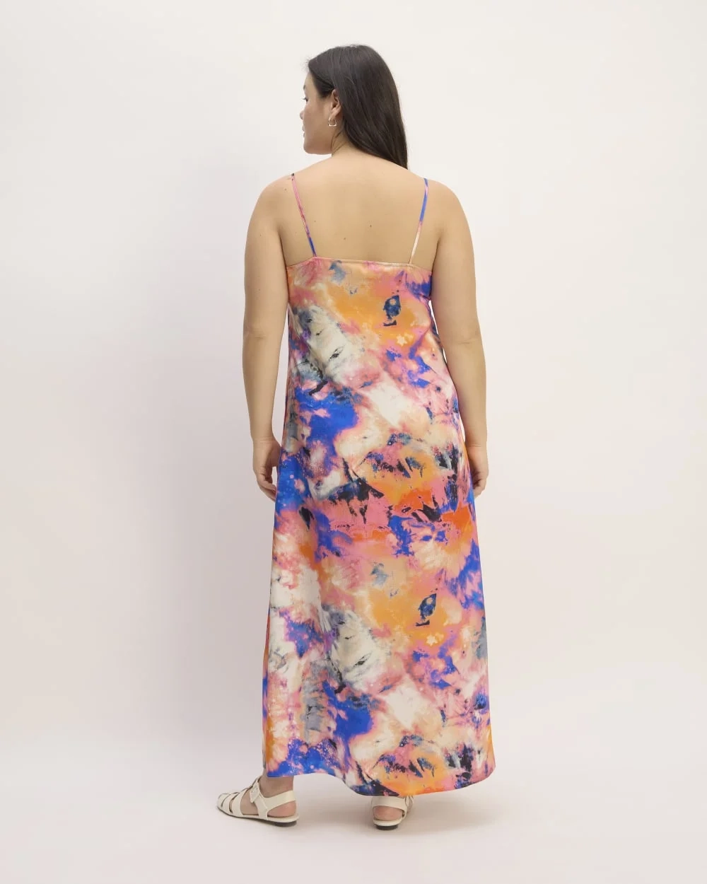 The Everlane x Marques' Almeida Satin Tie-Dye Dress | Multi Tie-Dye (4)