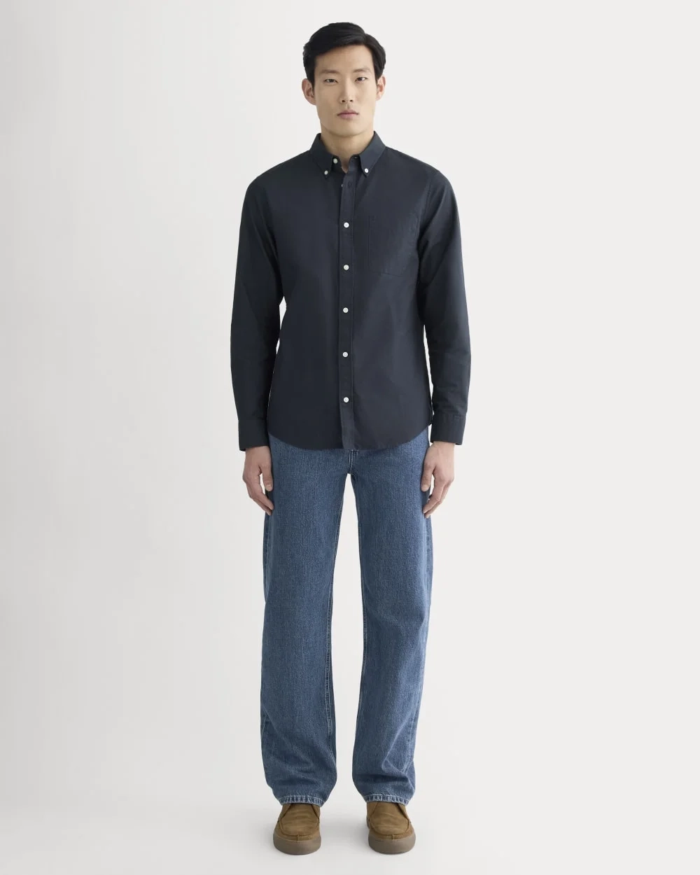 The Slim Oxford Shirt | Navy | Standard (4)