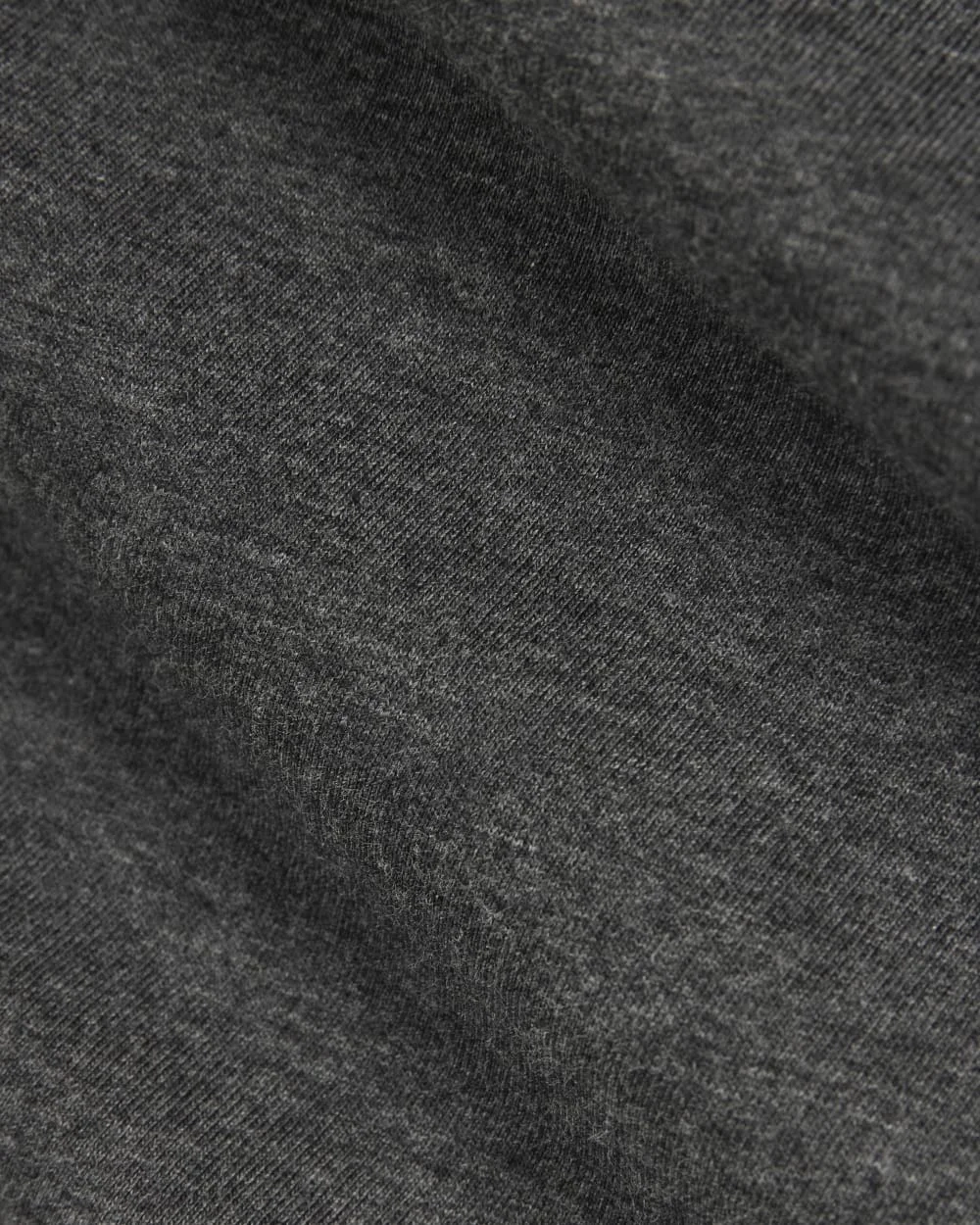 The Slim Long-Sleeve Crew in Essential Cotton | Heathered Soot (2)