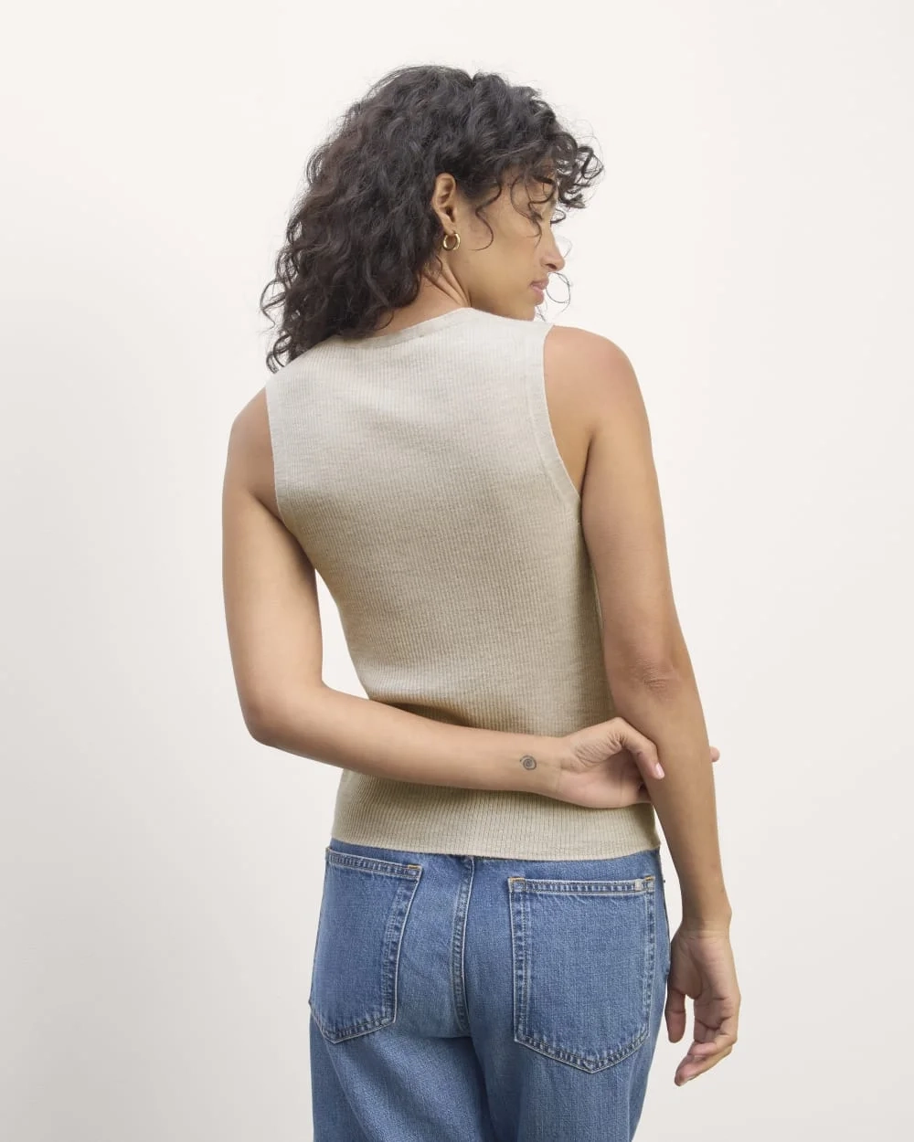 The Tank in Ultrasoft Merino | Heather Oatmeal (5)
