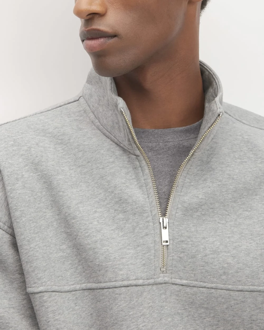 The ReTrack Fleece Half-Zip |  Heathered Grey (4)