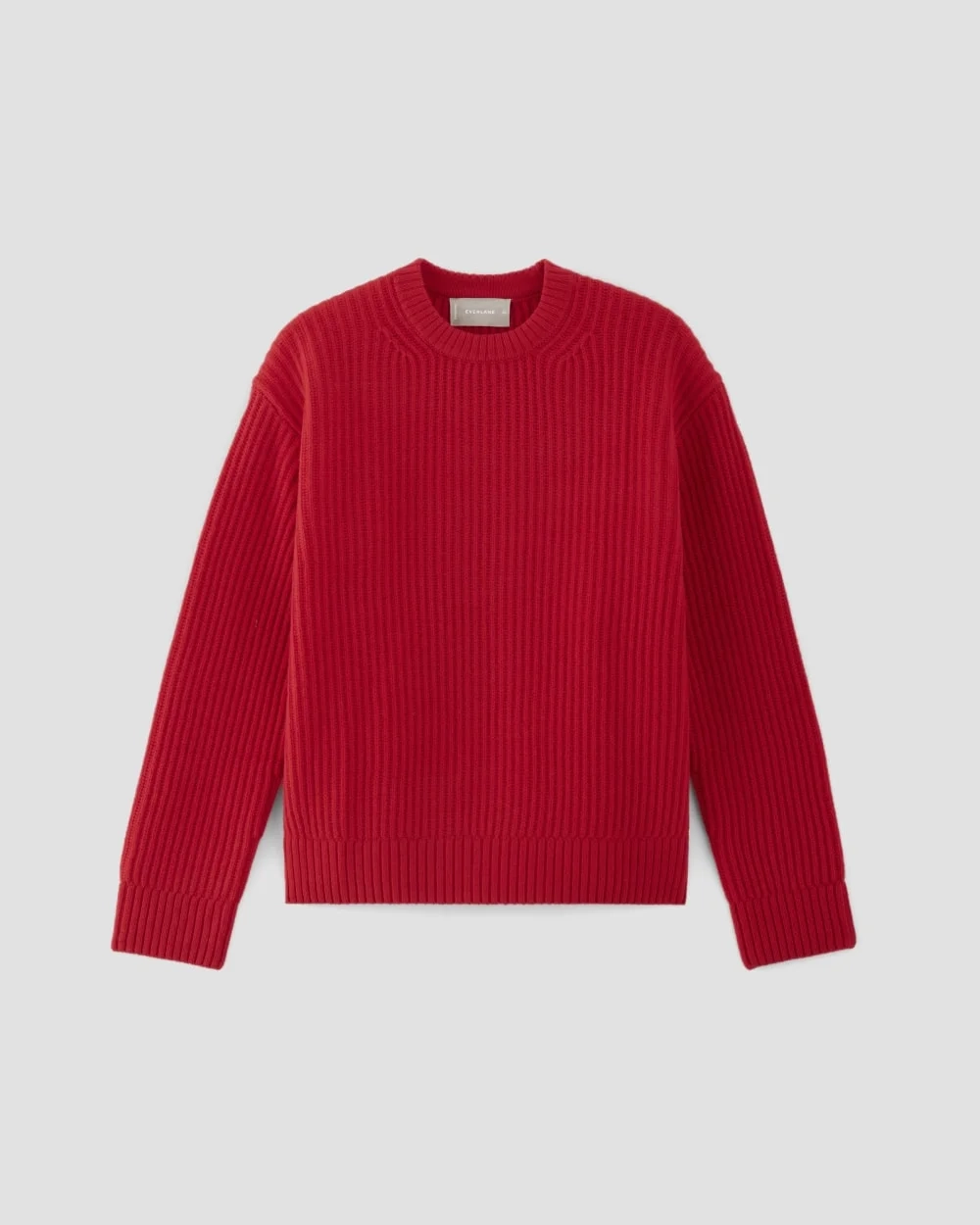 The Oversized Crew in Luxe Merino | Classic Red (4)