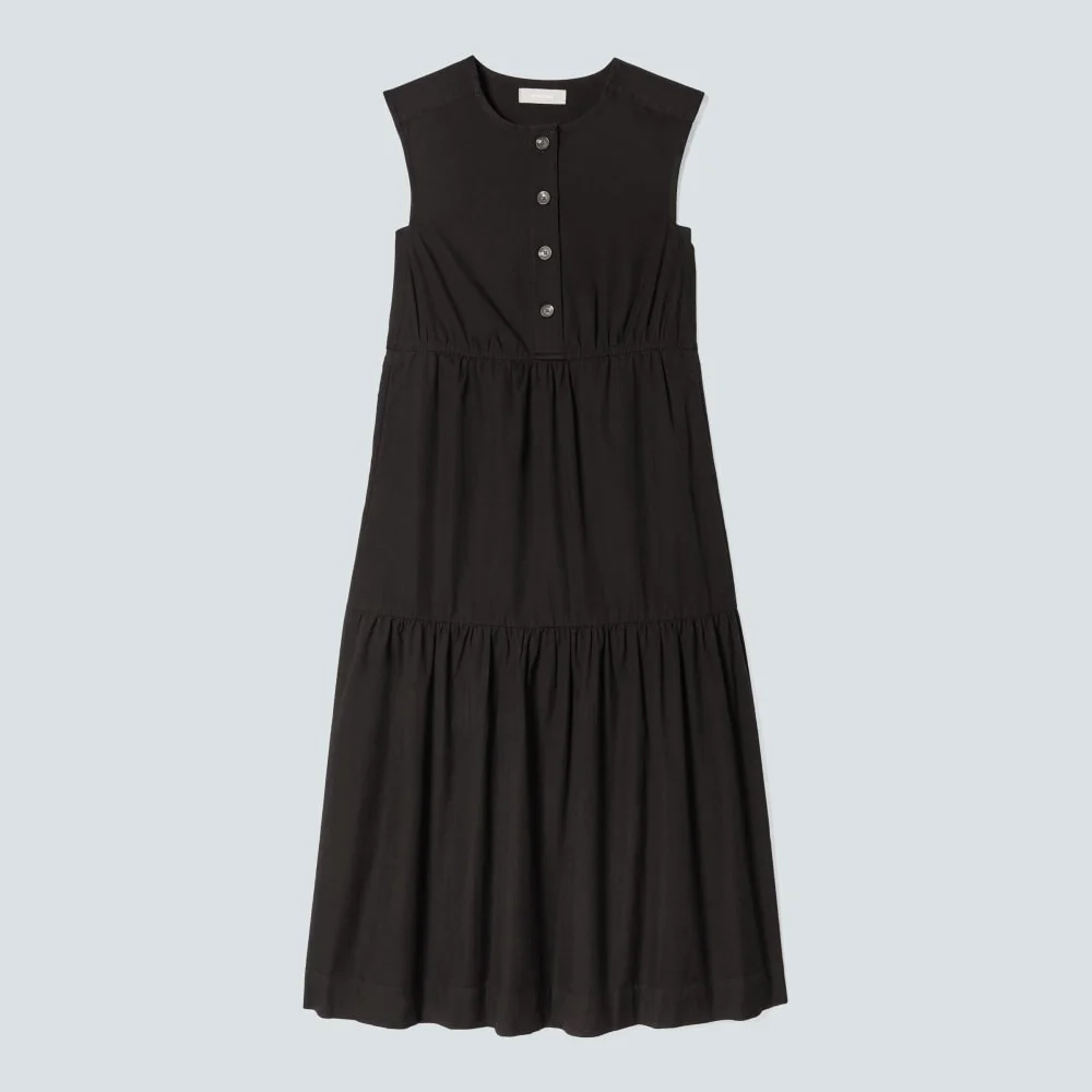 The Tiered Midi Dress | Black