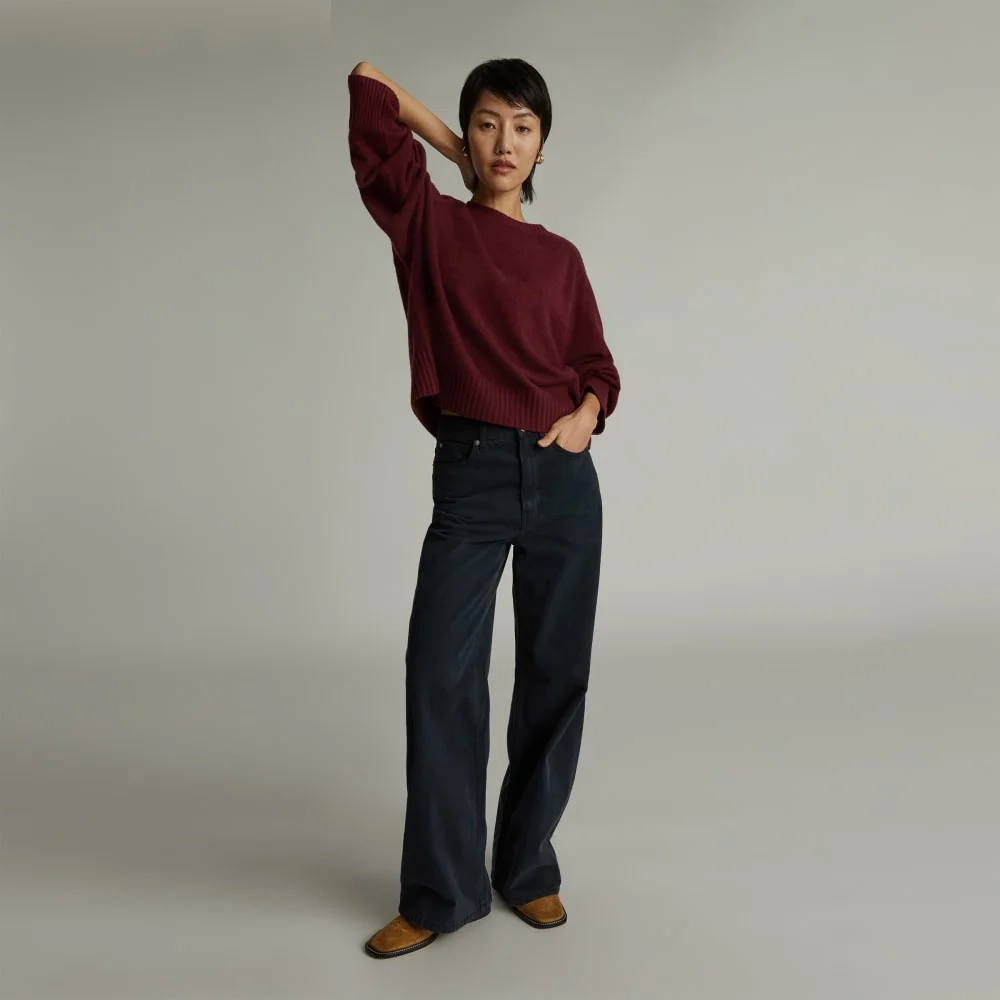 The Cashmere Boxy Crew | Tawny Port (3)