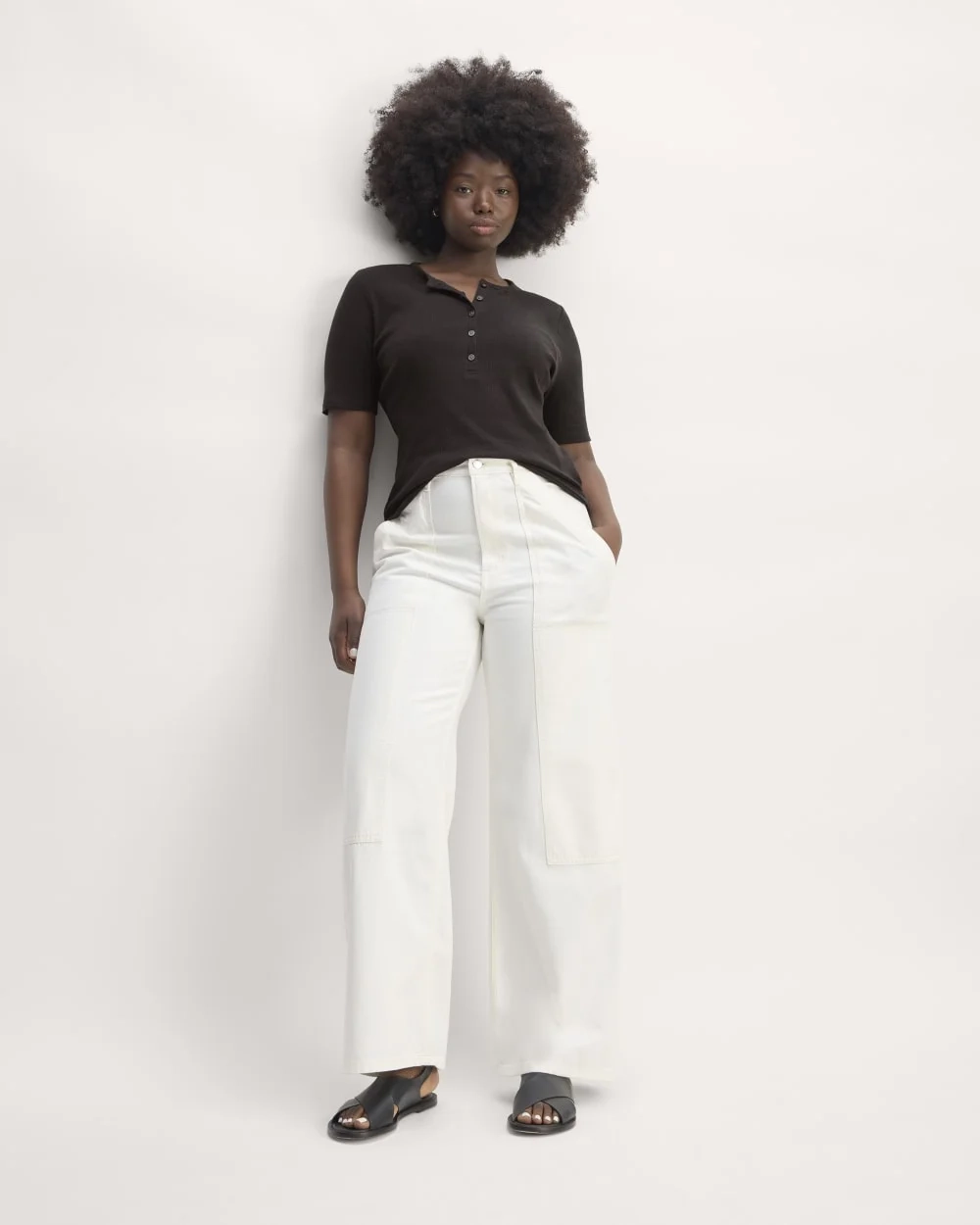 The Vintage Rib Henley | Black (3)