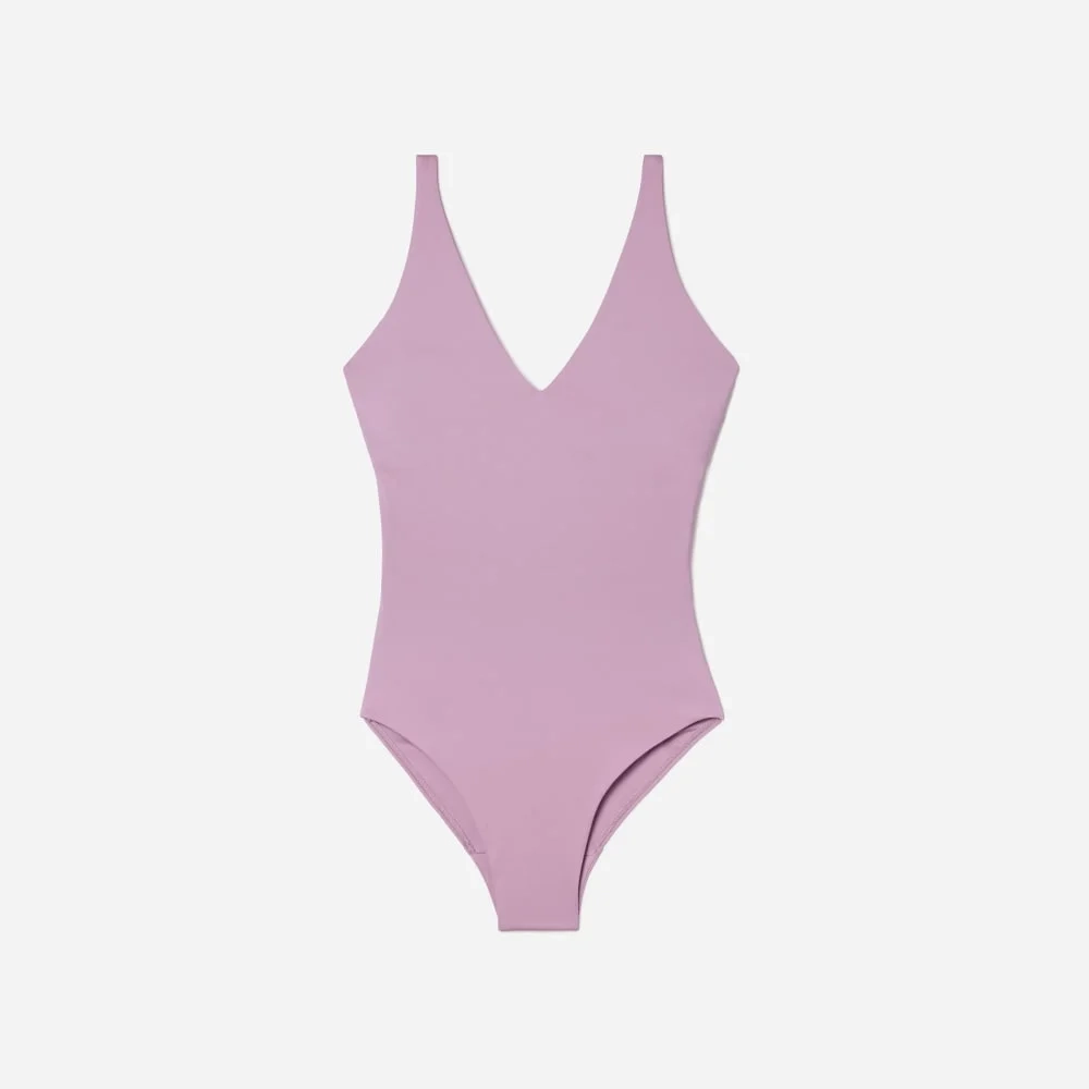 The V-Neck One-Piece | Lilac