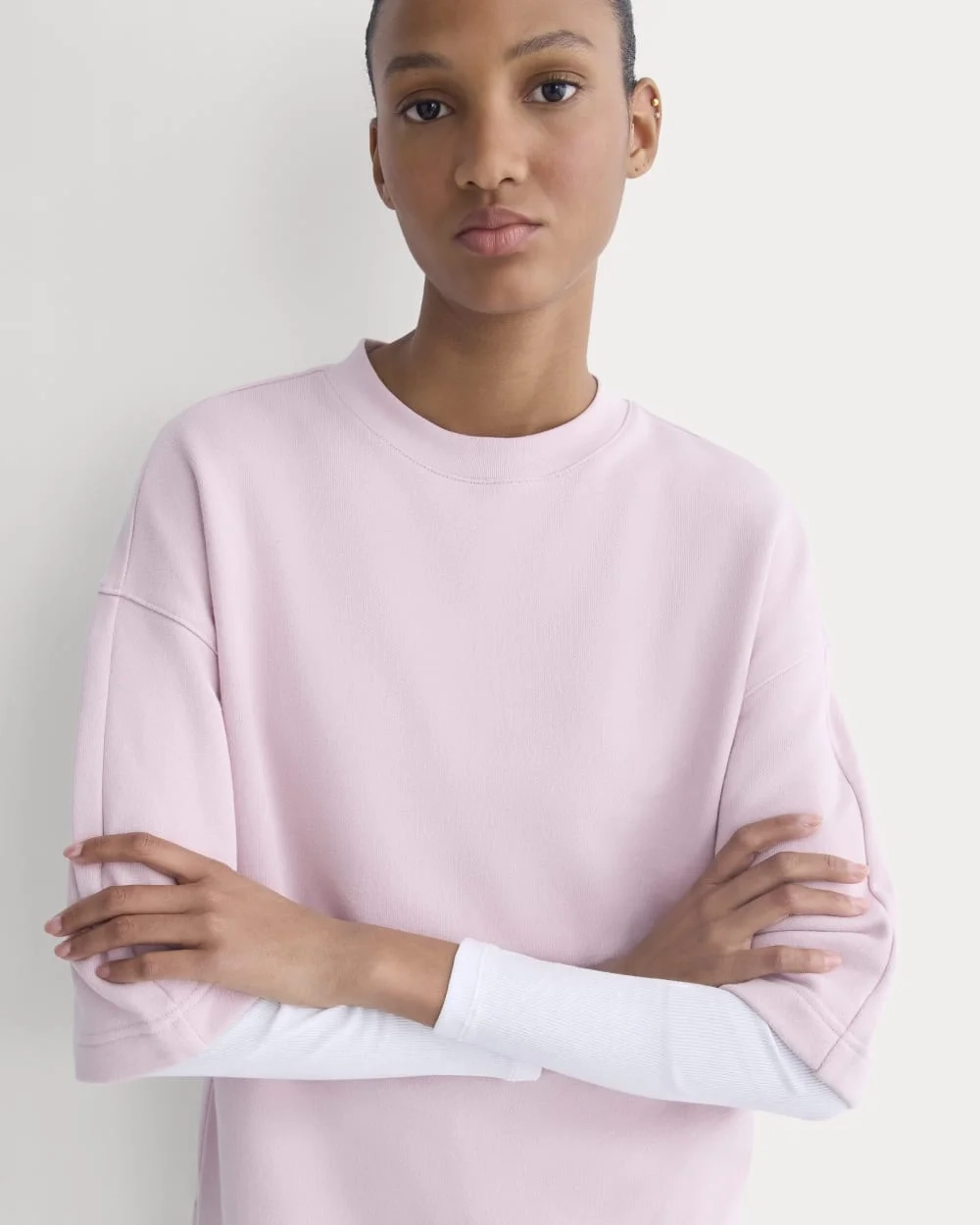 Lightweight Terry Oversized Tee | Burnished Lilac (4)
