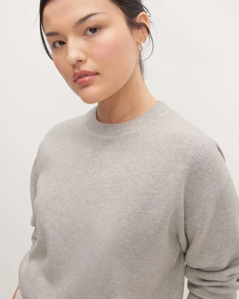 The Cotton-Merino Sweatshirt | Heathered Grey (4)