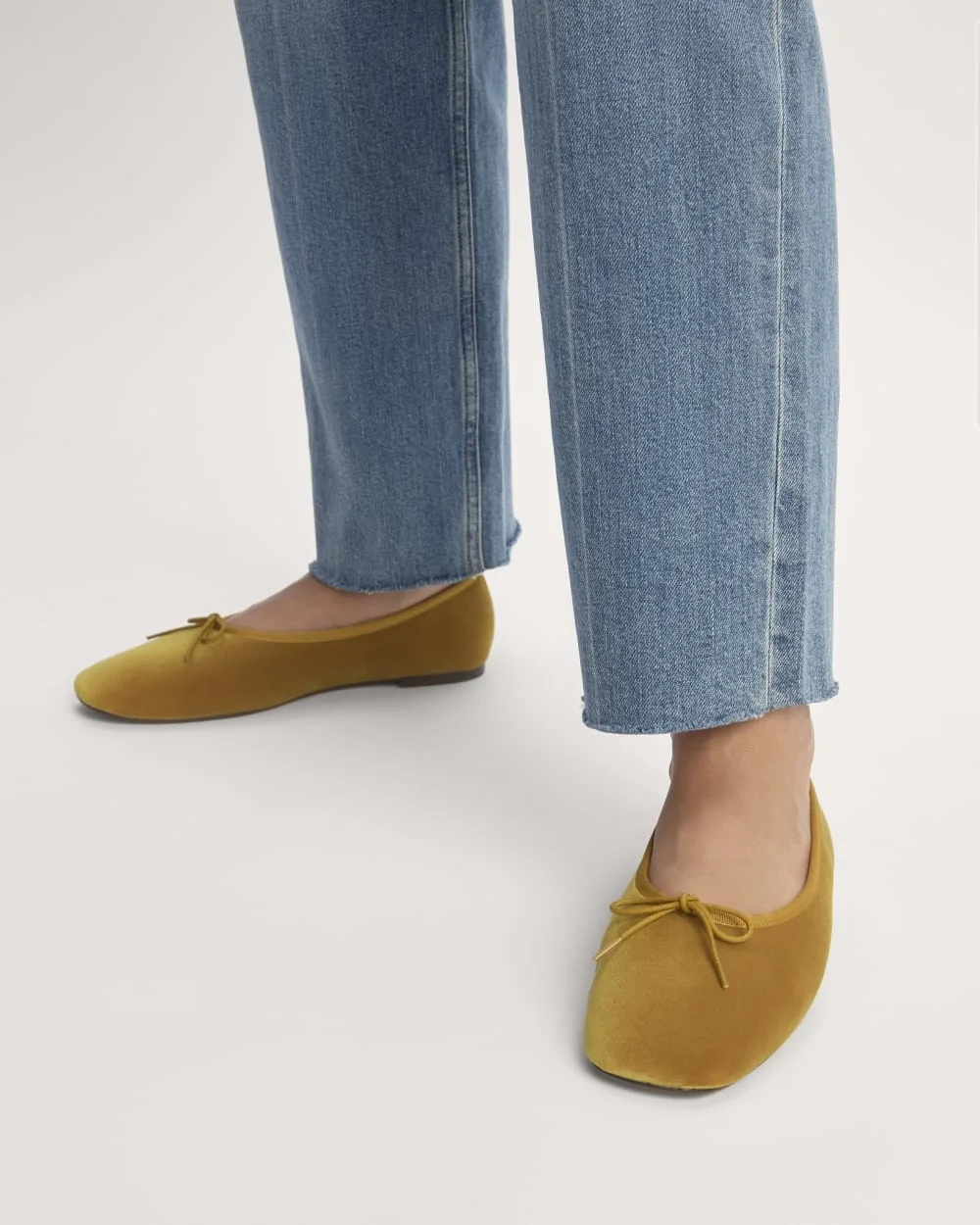 The Day Ballet Flat | Golden Sun Velvet (4)