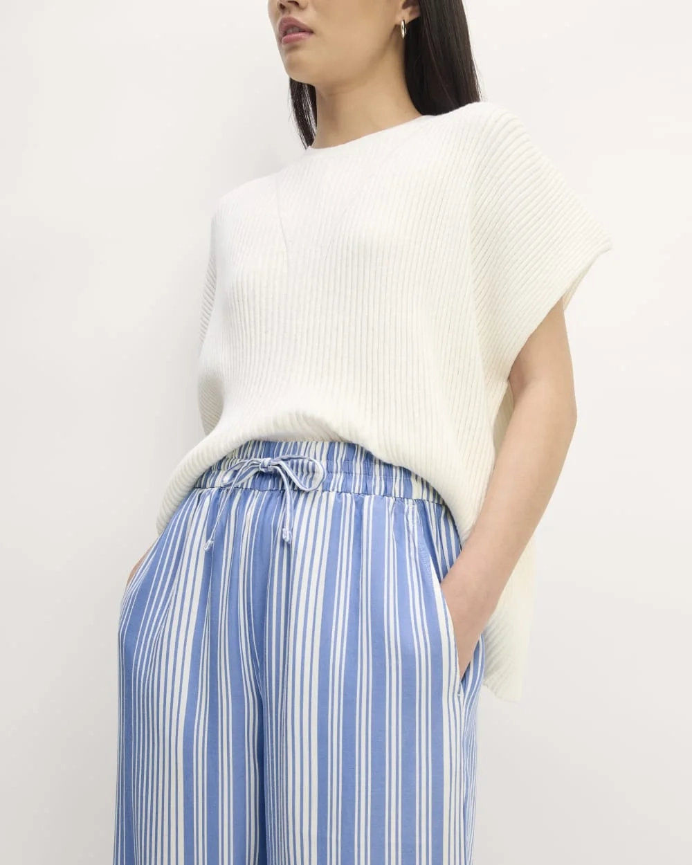 The Wide-Leg Pant in Butterlite | Granada Sky Blue / Bone (3)
