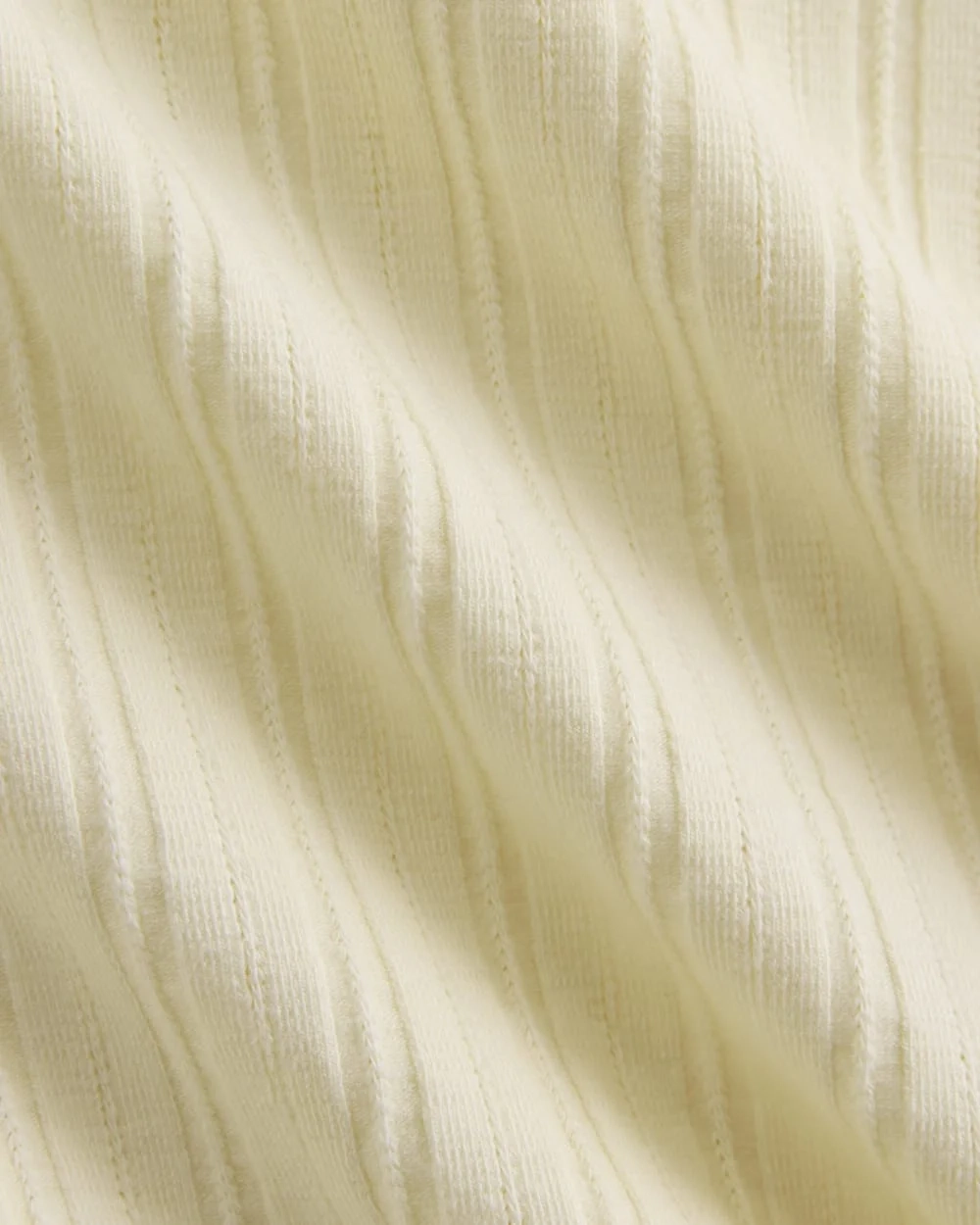 Scoop-Neck Tank in Pointelle | Lemon Icing (2)