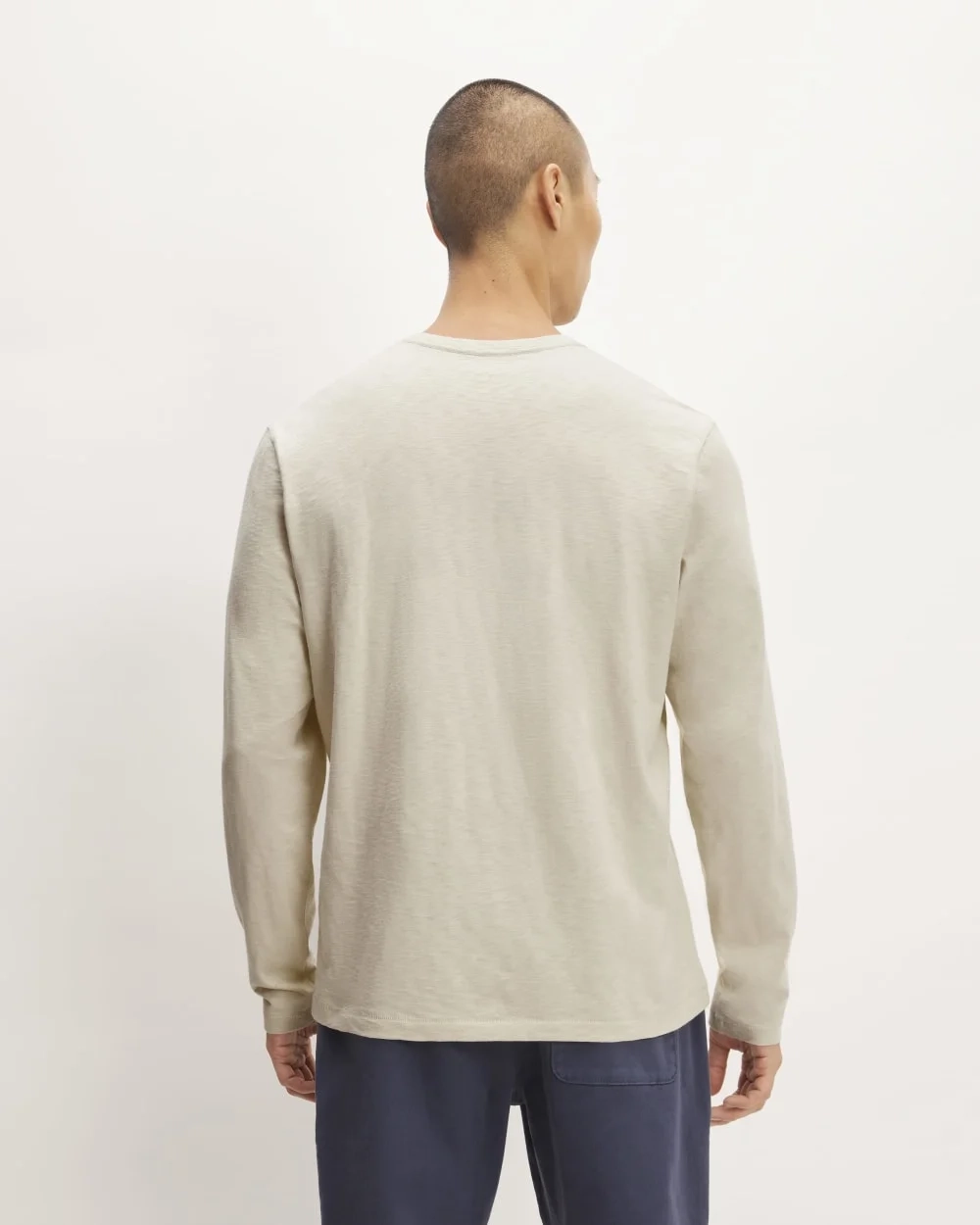 The Slub Long-Sleeve Henley | Pelican (3)