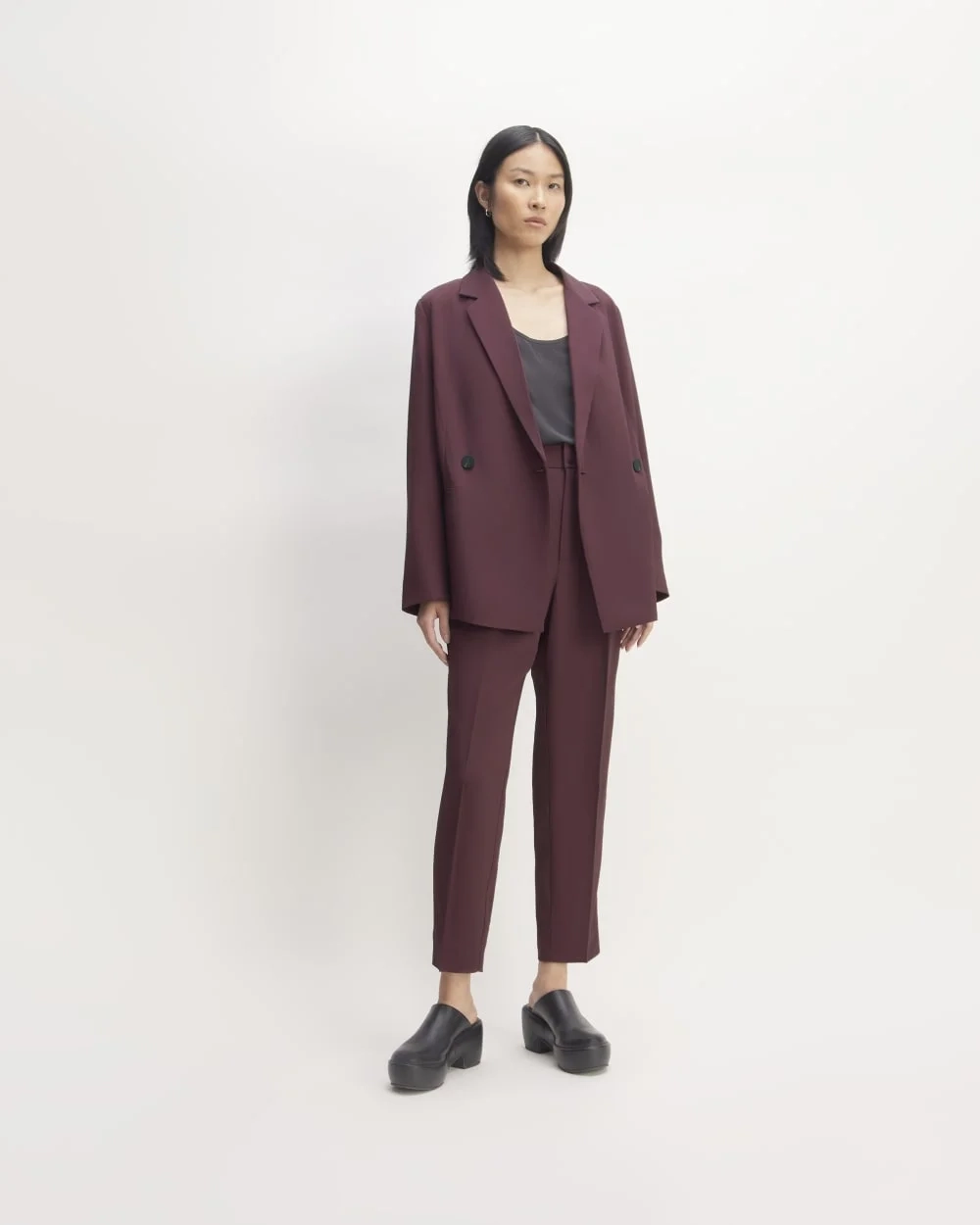 The Drapey Blazer | Burgundy (5)