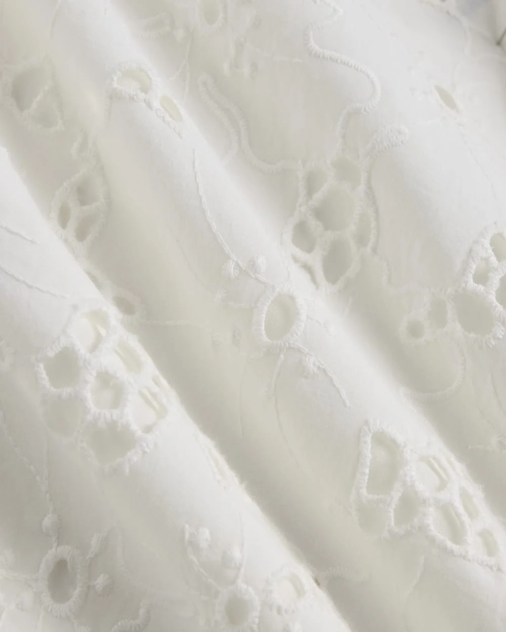 The Eyelet Mini Shift Dress | Bone (3)