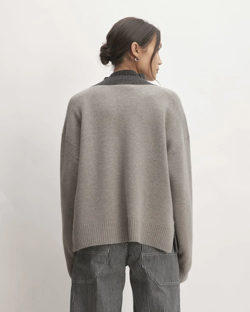The Good Merino Wool Cardigan | Graphite / Hare Grey (4)