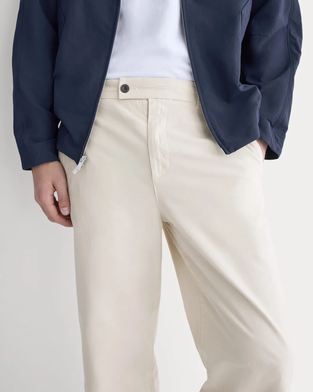 Cropped Slub Trouser | Peyote (7)