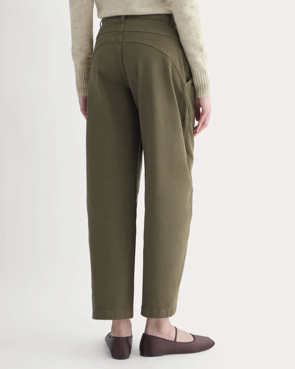 Double-Stitch Barrel Pant | Beech (3)