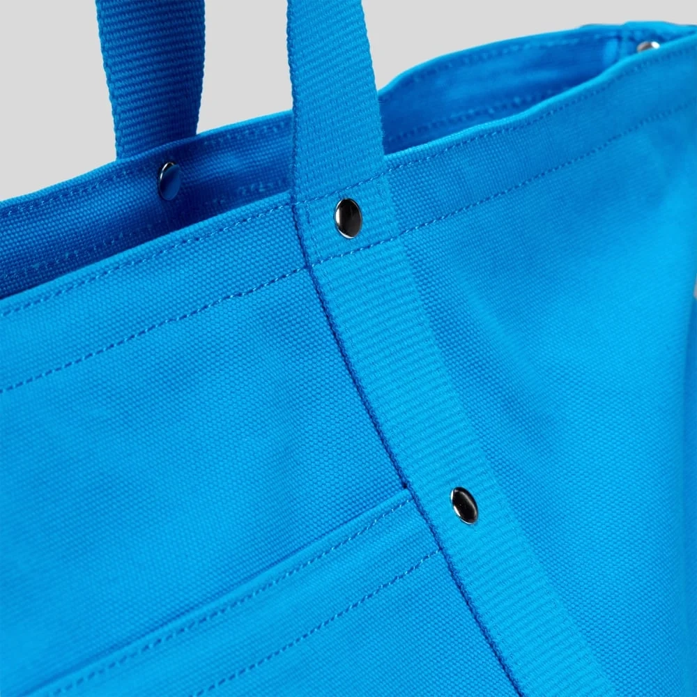 The Organic Canvas Weekender | Brilliant Blue (4)