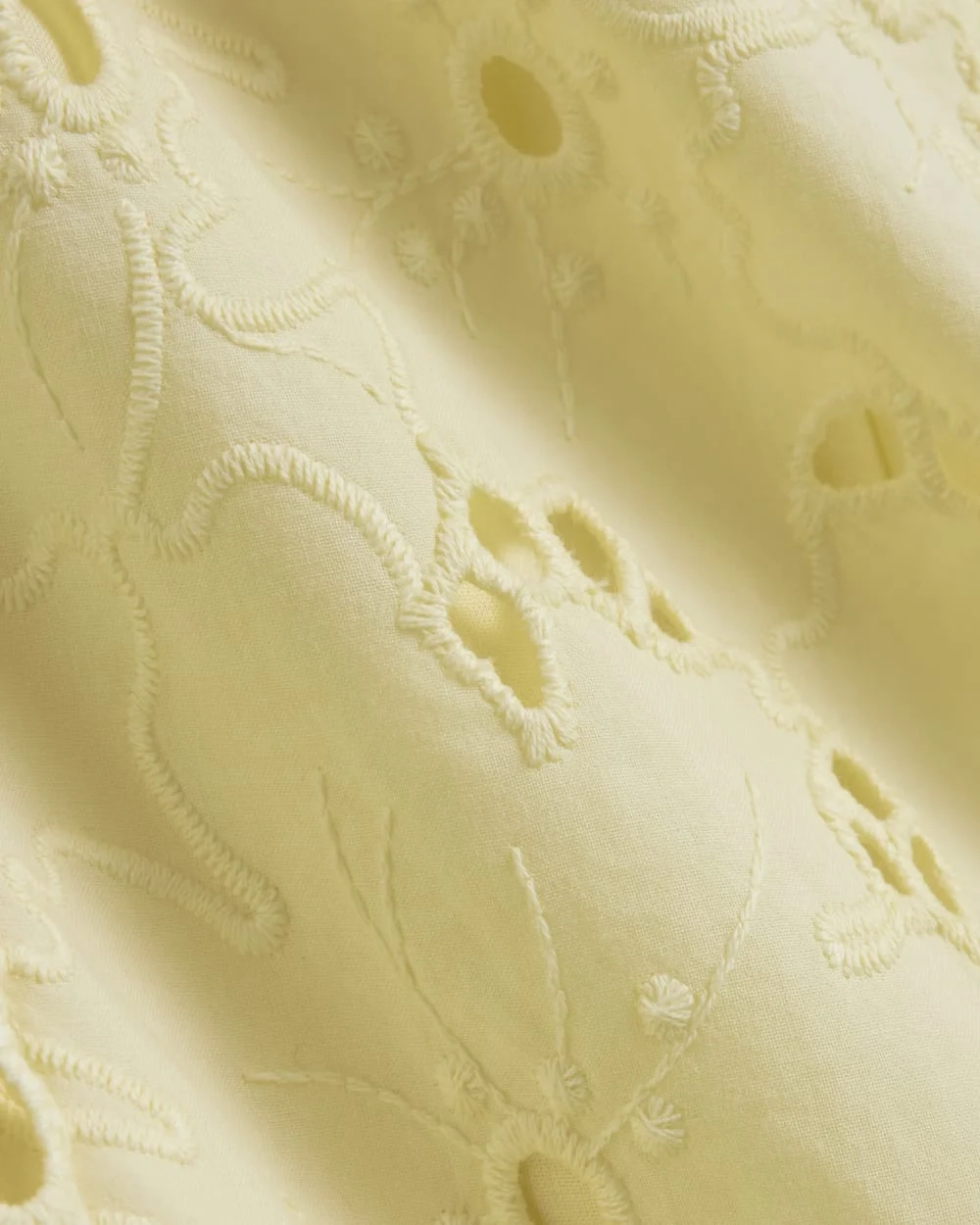 The Eyelet Midi Dress | Light Yellow (5)