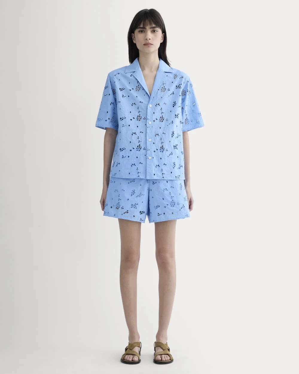 The Eyelet Camp Shirt | Sky Blue (3)