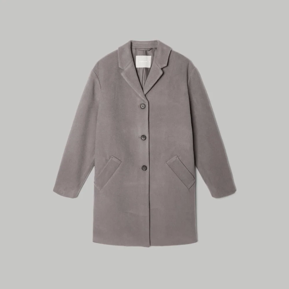 The Italian ReWool® Cocoon Coat | Taupe Grey (4)