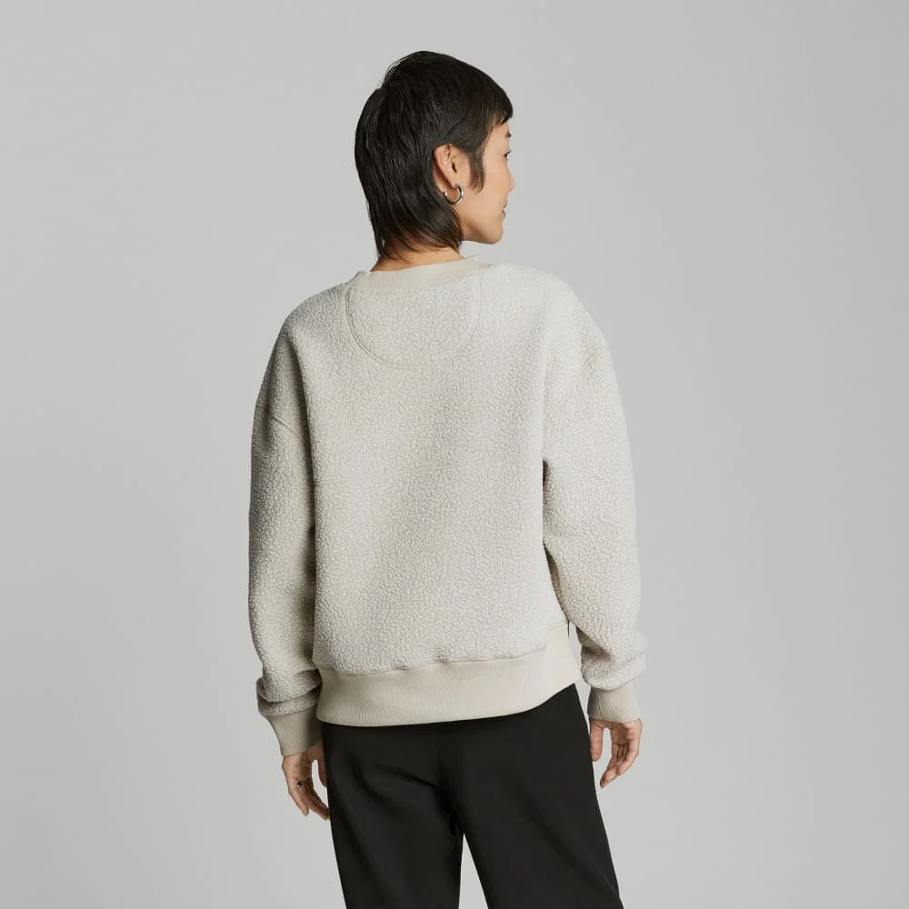 The ReNew Teddy Oversized Crew | Oat (4)