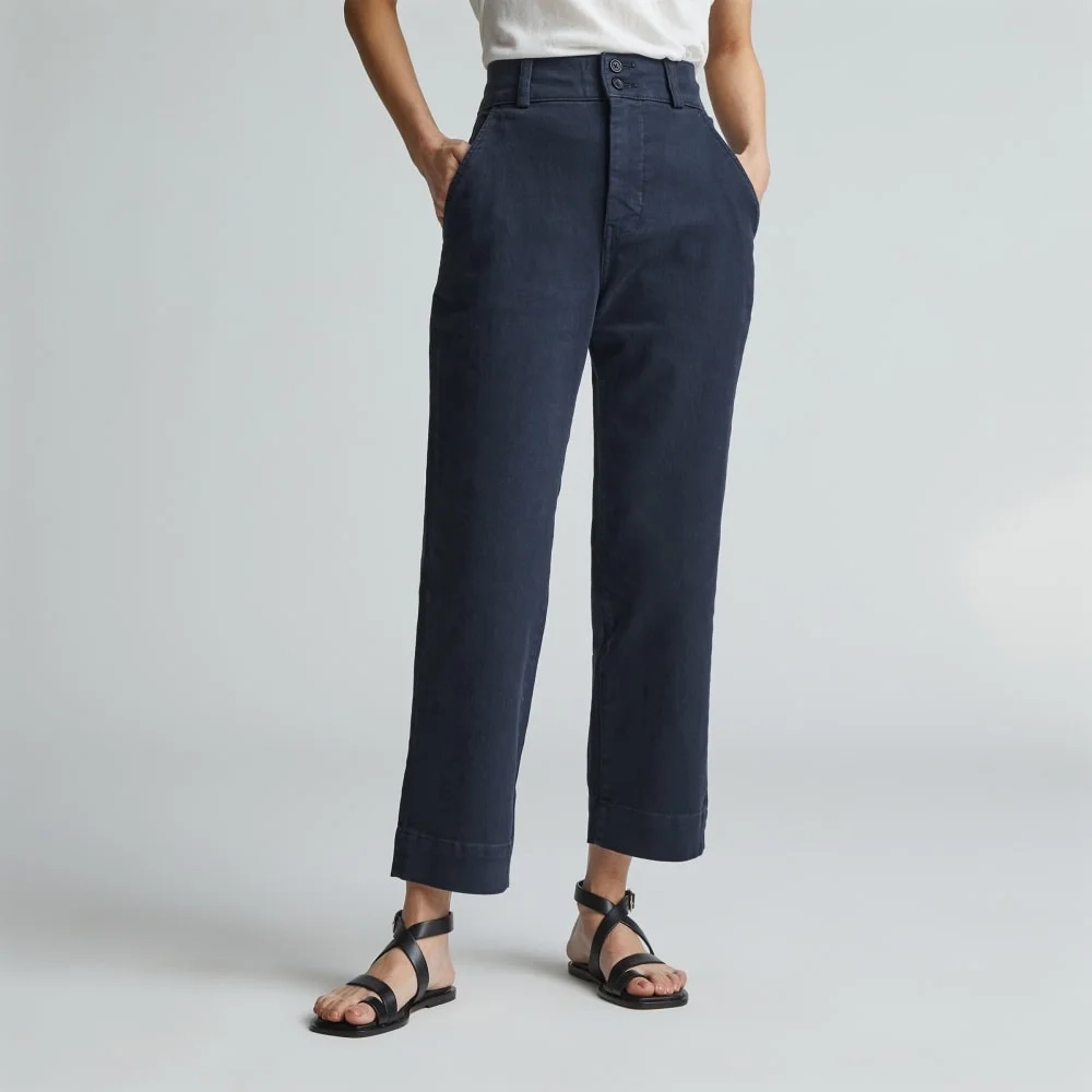 The Organic Straight-Leg Pant |  Navy (3)