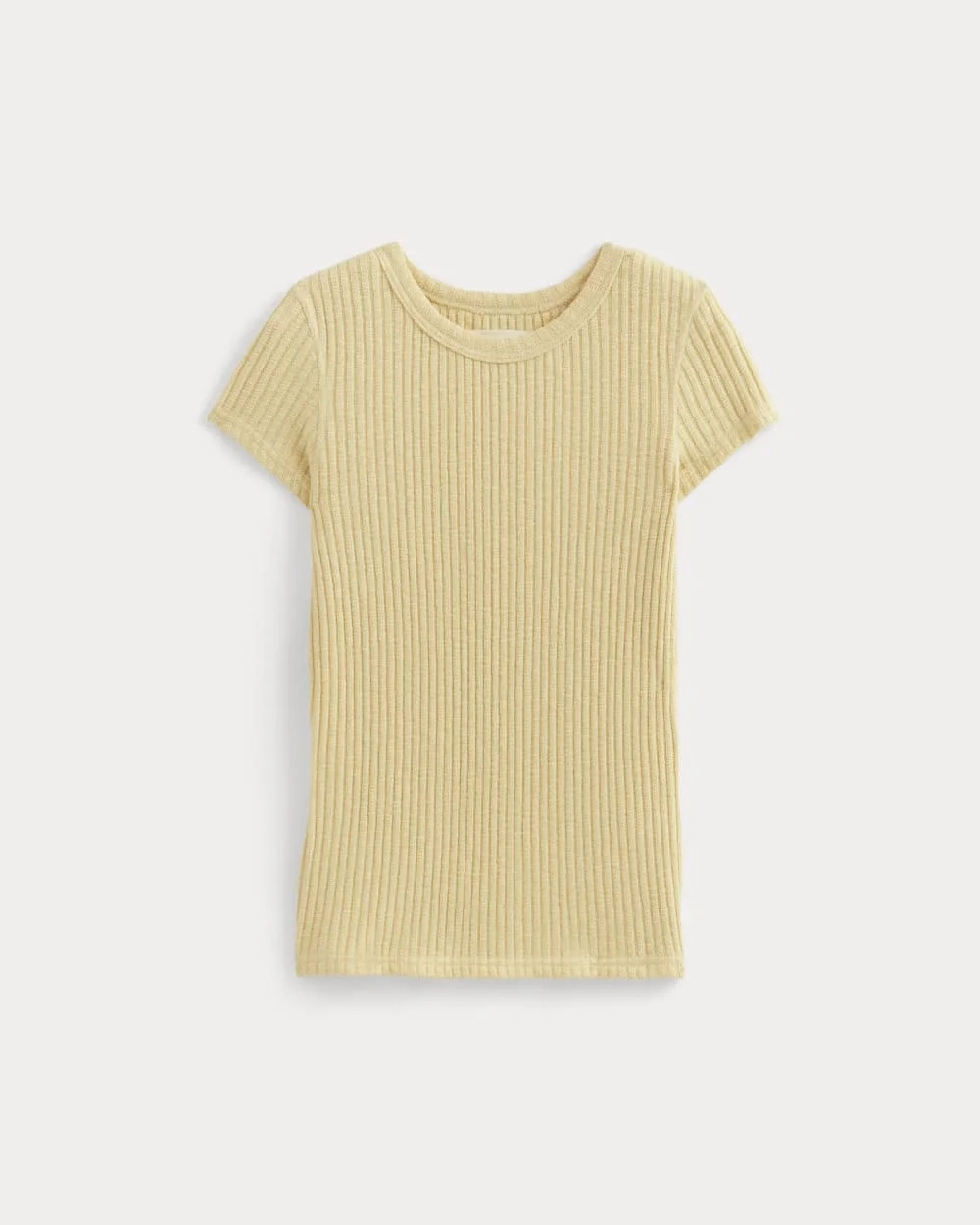 The Cozy Rib Tee | Banana Crepe (2)