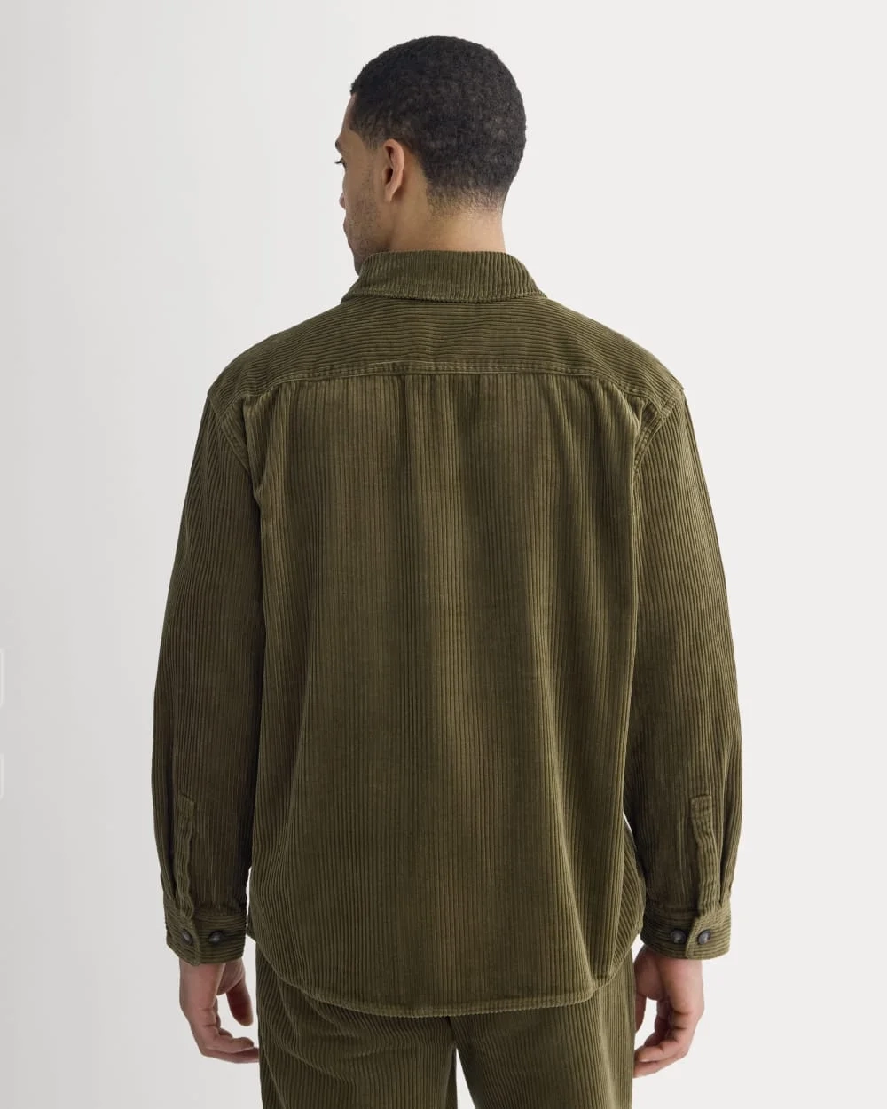 Wide Wale Corduroy Shirt | Beech (4)