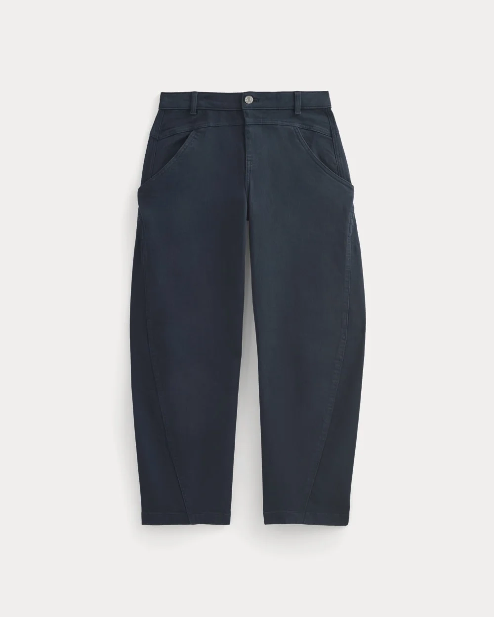 Double-Stitch Barrel Pant | Navy (5)