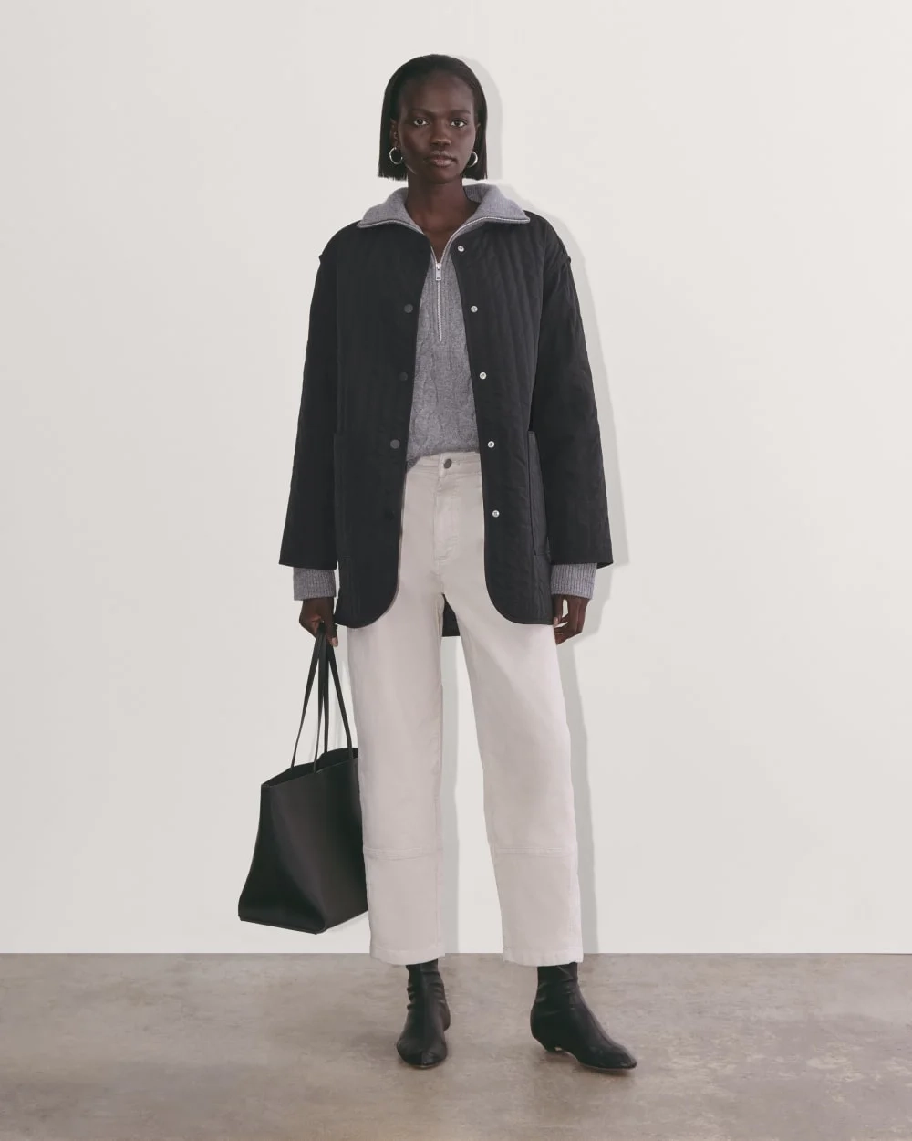 The Midi Quilted Liner | Black (5)