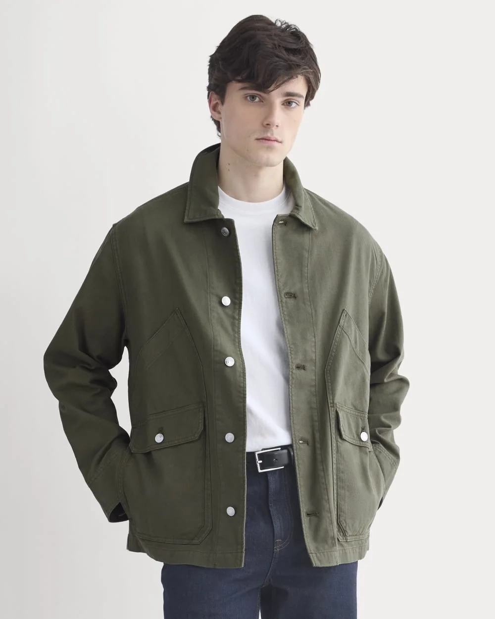 Relaxed Barn Jacket | Olive Night (4)