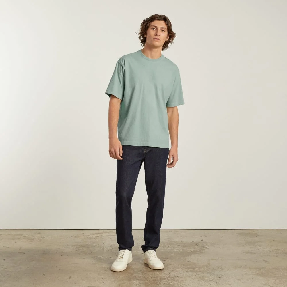 The Everyone Premium Weight Tee | White Sage (6)