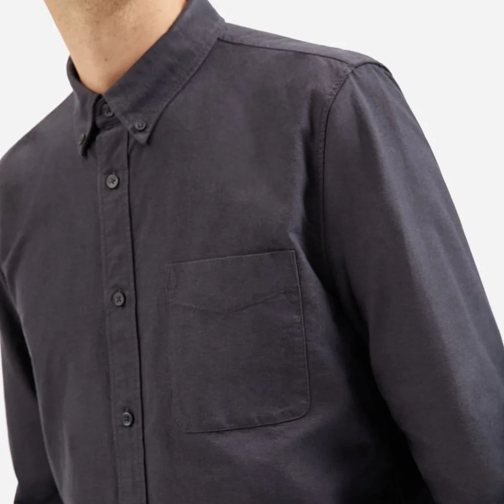 The Slim-Fit Japanese Oxford | Slate Grey | Regular (4)