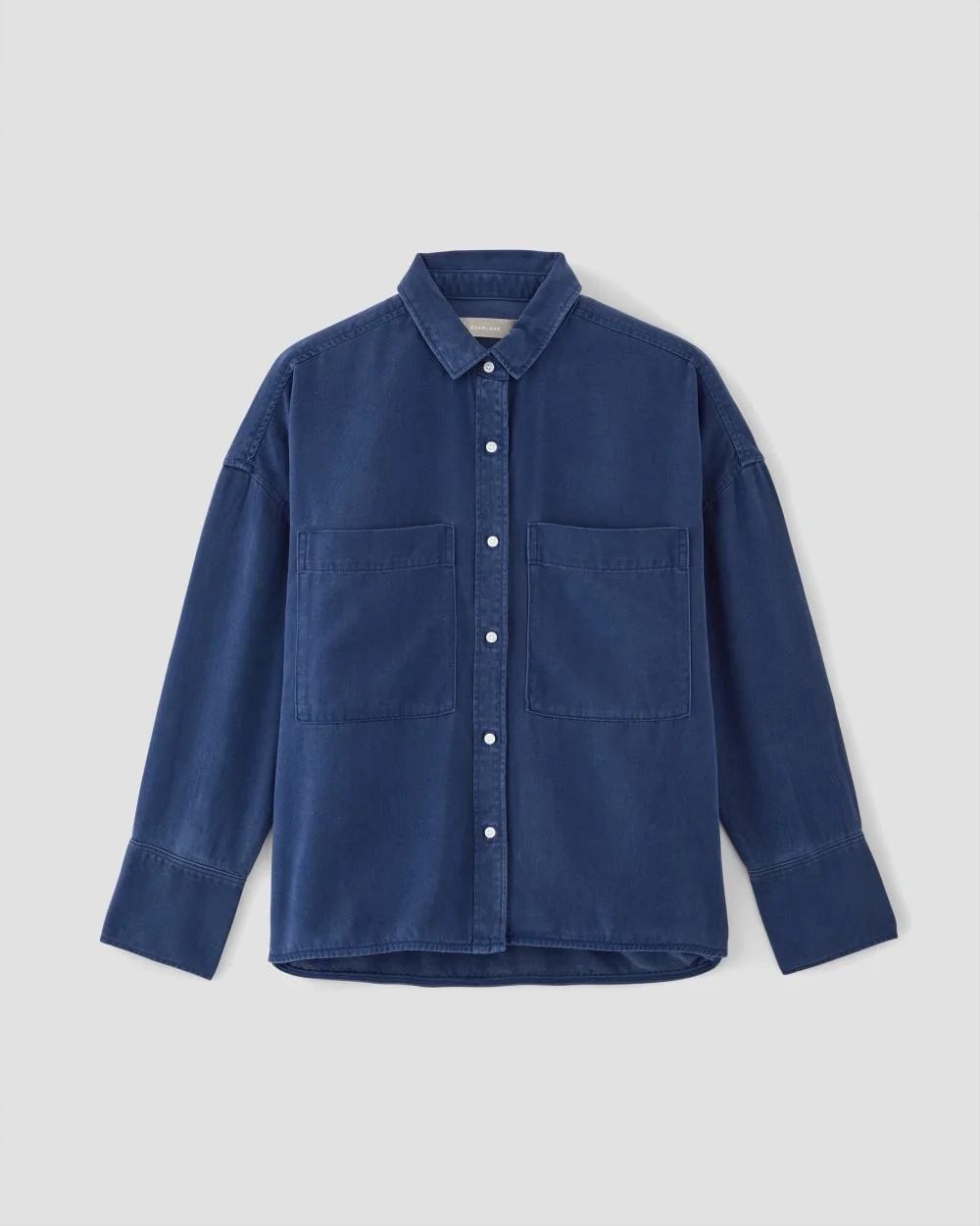 The Boxy Overshirt in Buttersoft | Bellwether Blue (2)