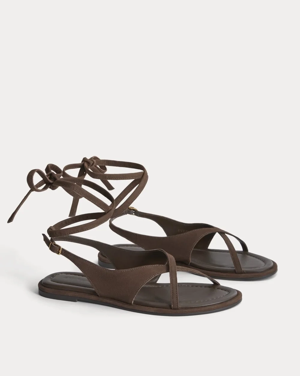 The Leather Crisscross Sandal | Burnt Umber (2)