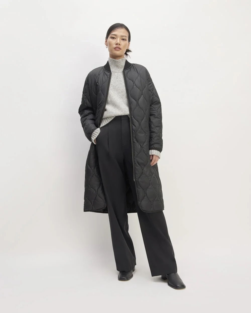 The ReNew Long Liner | Black