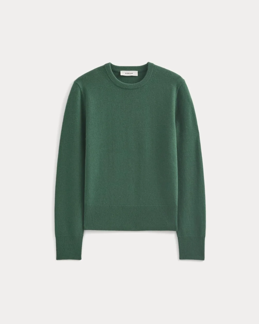 Cashmere Slim Crew Sweater | Hunter Green (5)