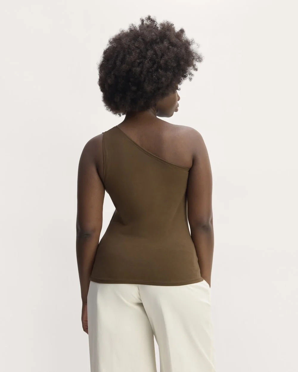 The Form One-Shoulder Tank | Cocoa (4)