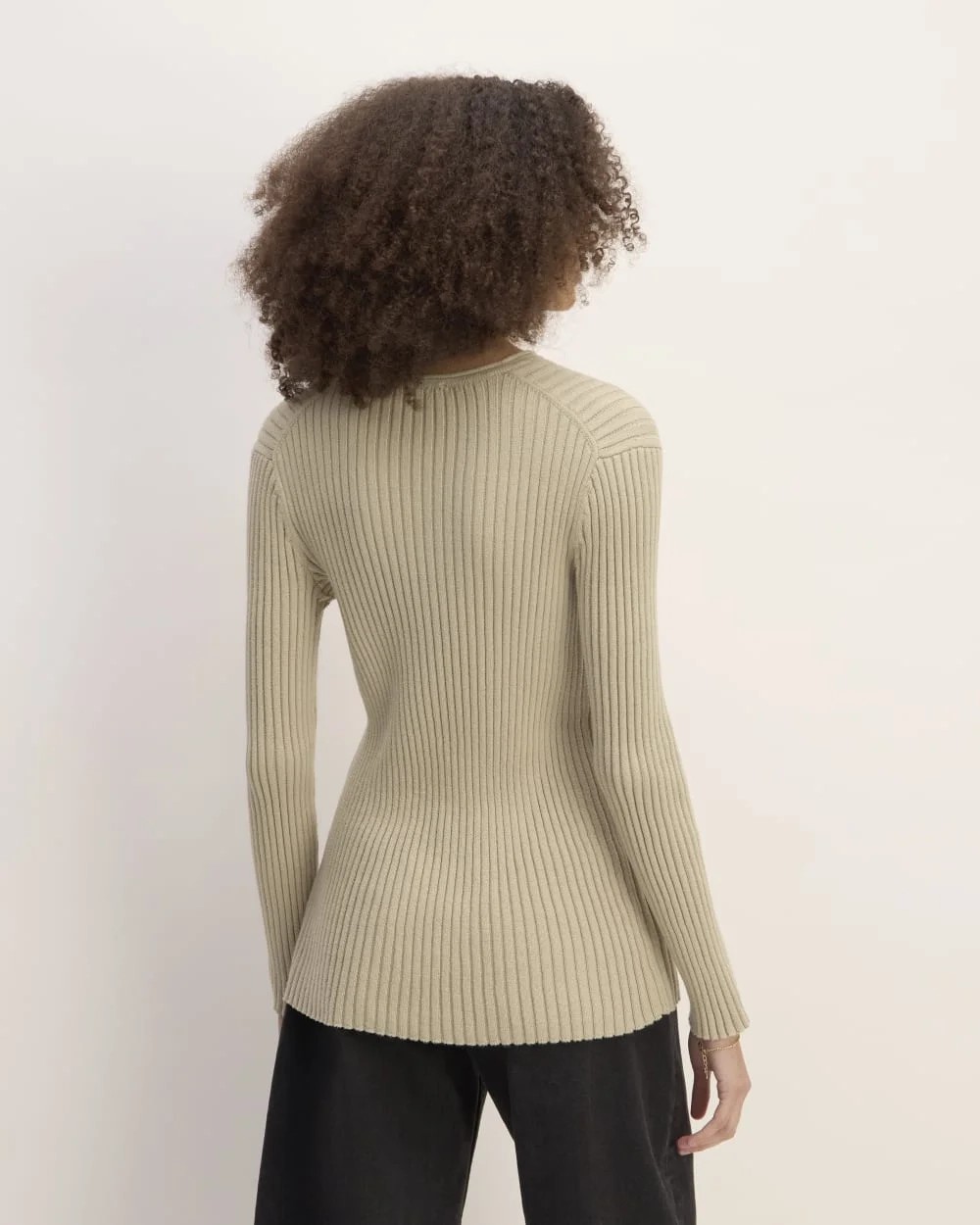 The Cotton Rib Crew | Trench Coat Khaki (4)