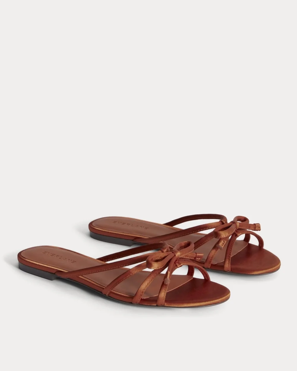 The Bow Sandal | Deep Amber Satin (3)