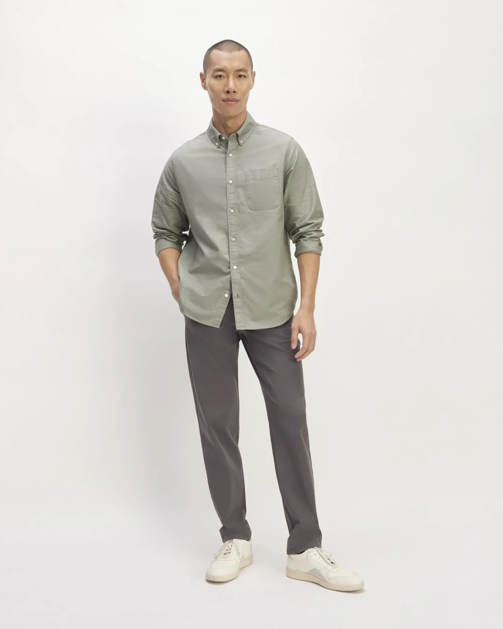 The Classic Oxford Shirt | Sage Green | Standard (3)