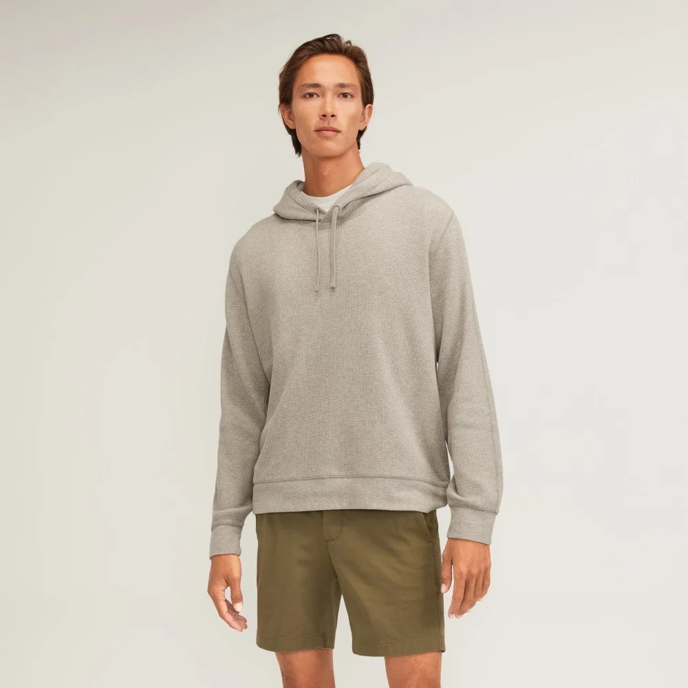 The Waffle-Knit Hoodie | Heathered Oatmeal