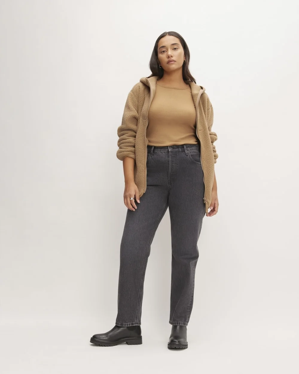 The ReNew Fleece Full-Zip Hoodie | Tiger's Eye (3)